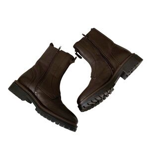 Alberto Toressi Women’s Size 38/7 Brown Leather Mid Calf Side Zip Boots